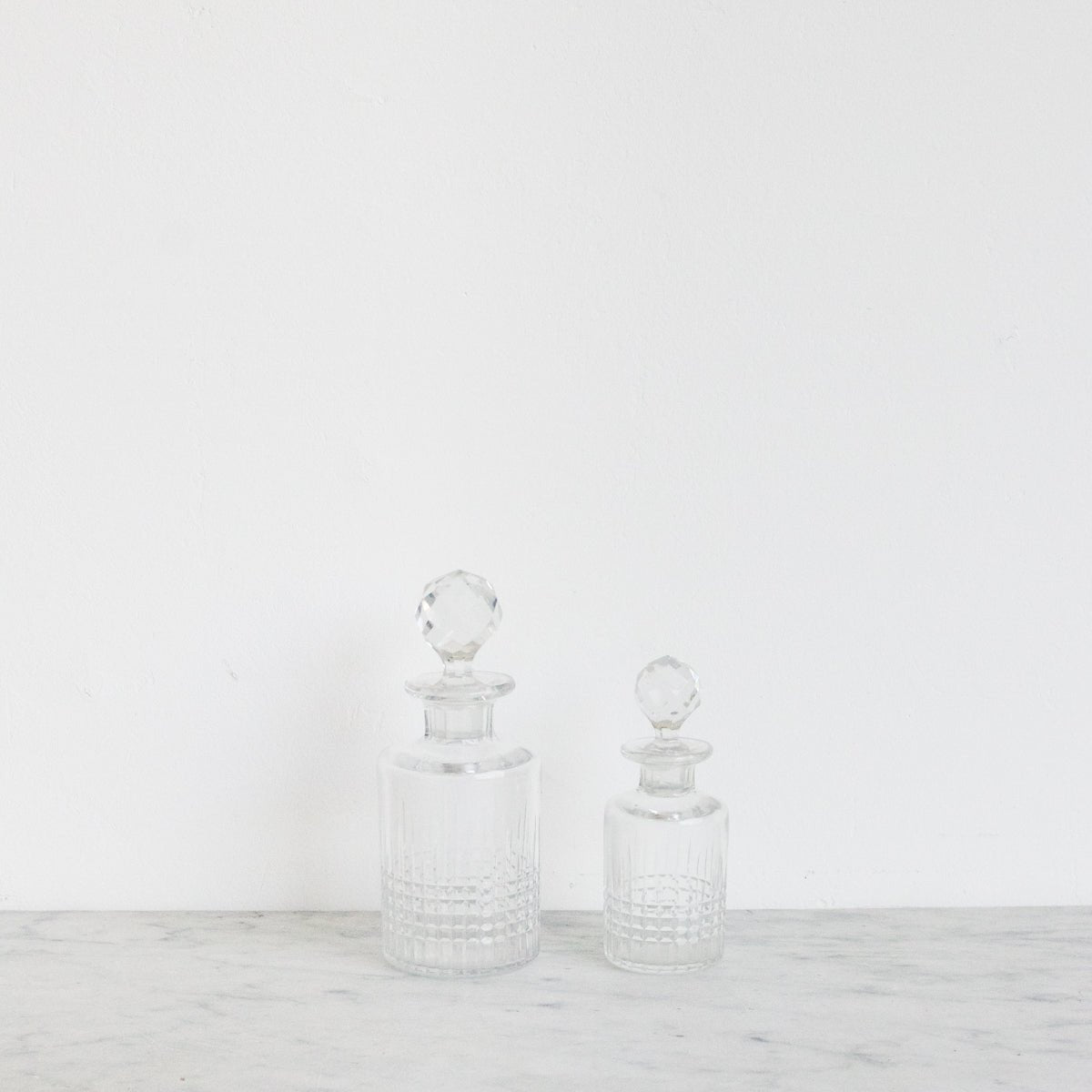 Trio Of Cut Crystal Vanity Bottles - elsie green - Decor