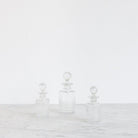 Trio Of Cut Crystal Vanity Bottles - elsie green - Decor