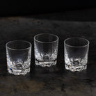 Trio of Etched Crystal Bar Glasses - elsie green - the french kitchen