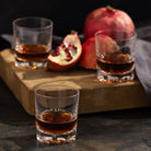 Trio of Etched Crystal Bar Glasses - elsie green - the french kitchen