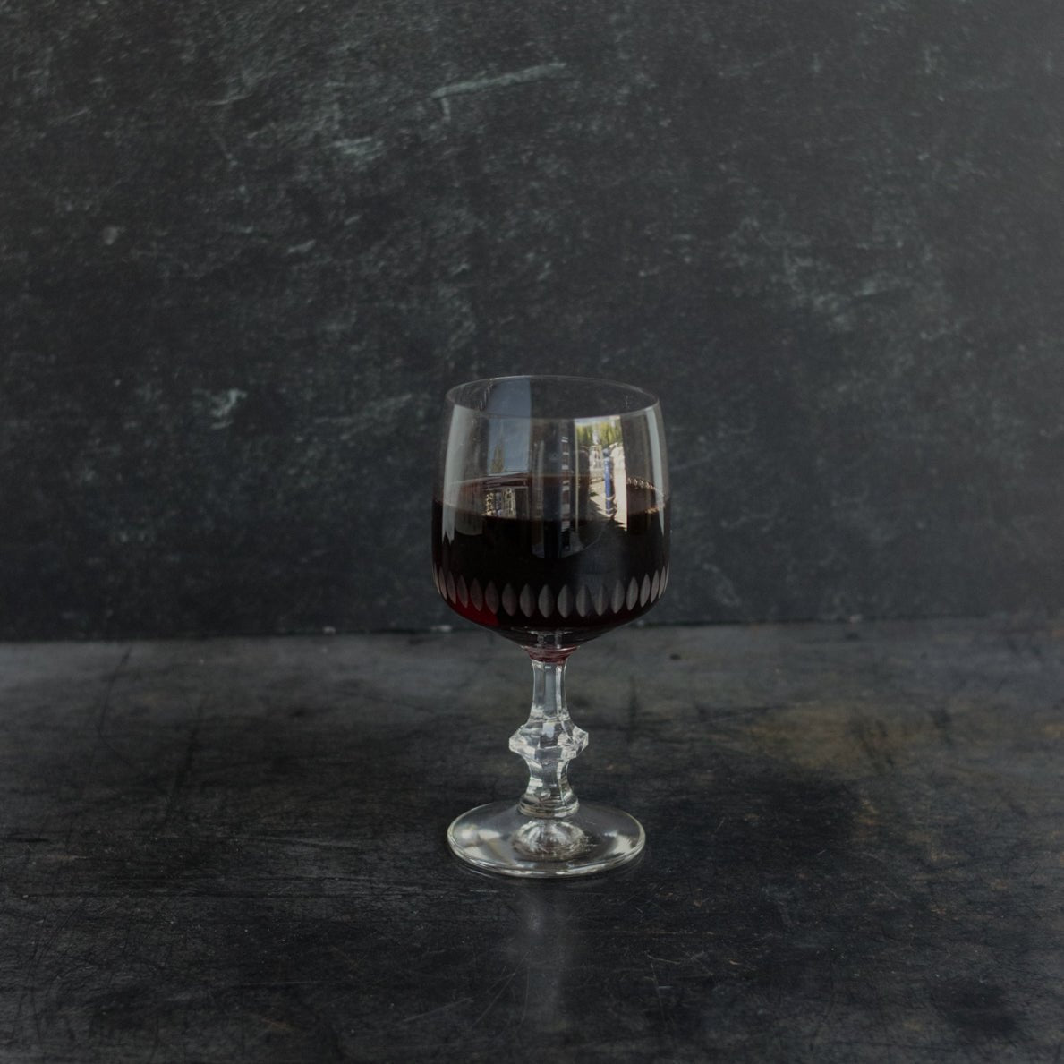 Trio of Etched Crystal Wine - elsie green - The French Kitchen