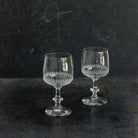Trio of Etched Crystal Wine - elsie green - The French Kitchen