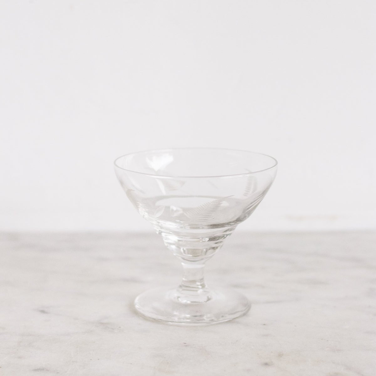 Trio of Hand Cut Fern Dessert Coupes - elsie green - The French Kitchen