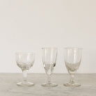 Trio of Hand Cut Glasses - elsie green - the french kitchen