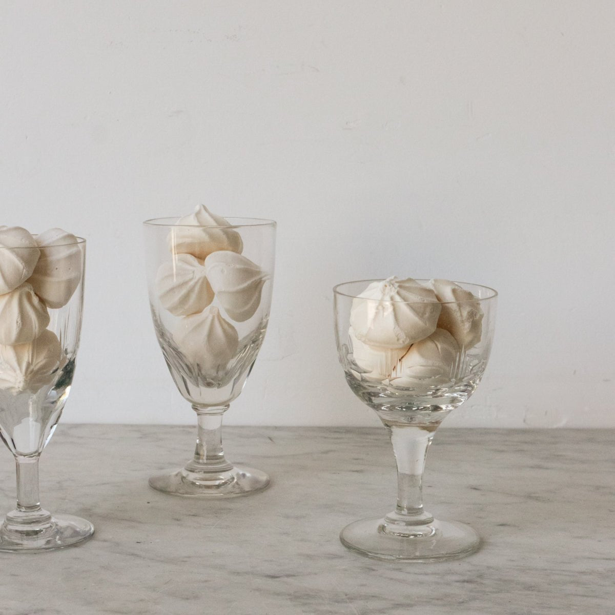 Trio of Hand Cut Glasses - elsie green - the french kitchen