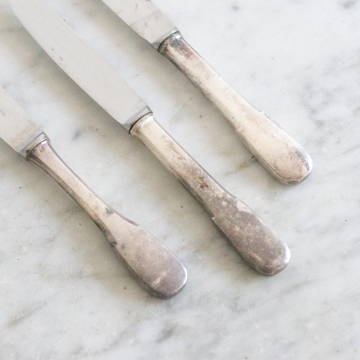 Trio of Hotel Silver Knives - elsie green - the french kitchen