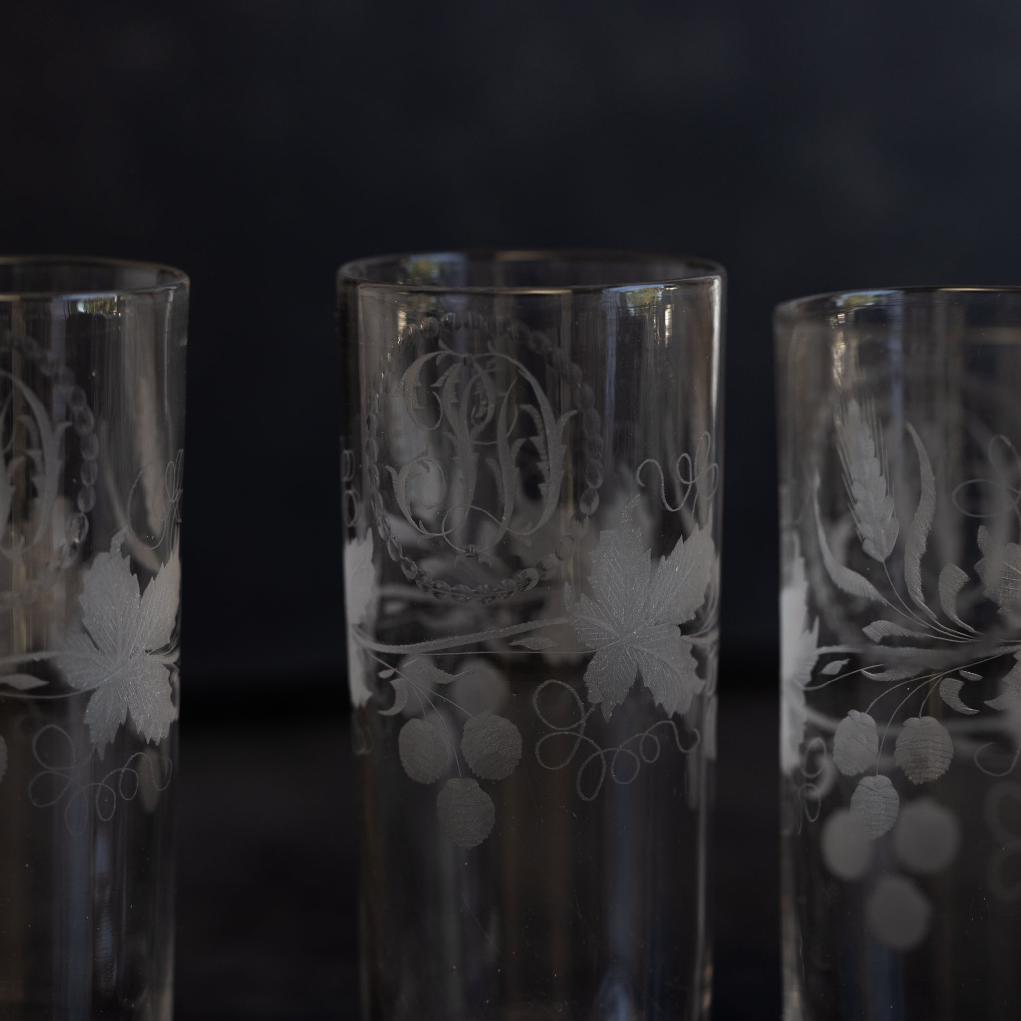 Trio of Monogrammed Tumblers - elsie green - the french kitchen