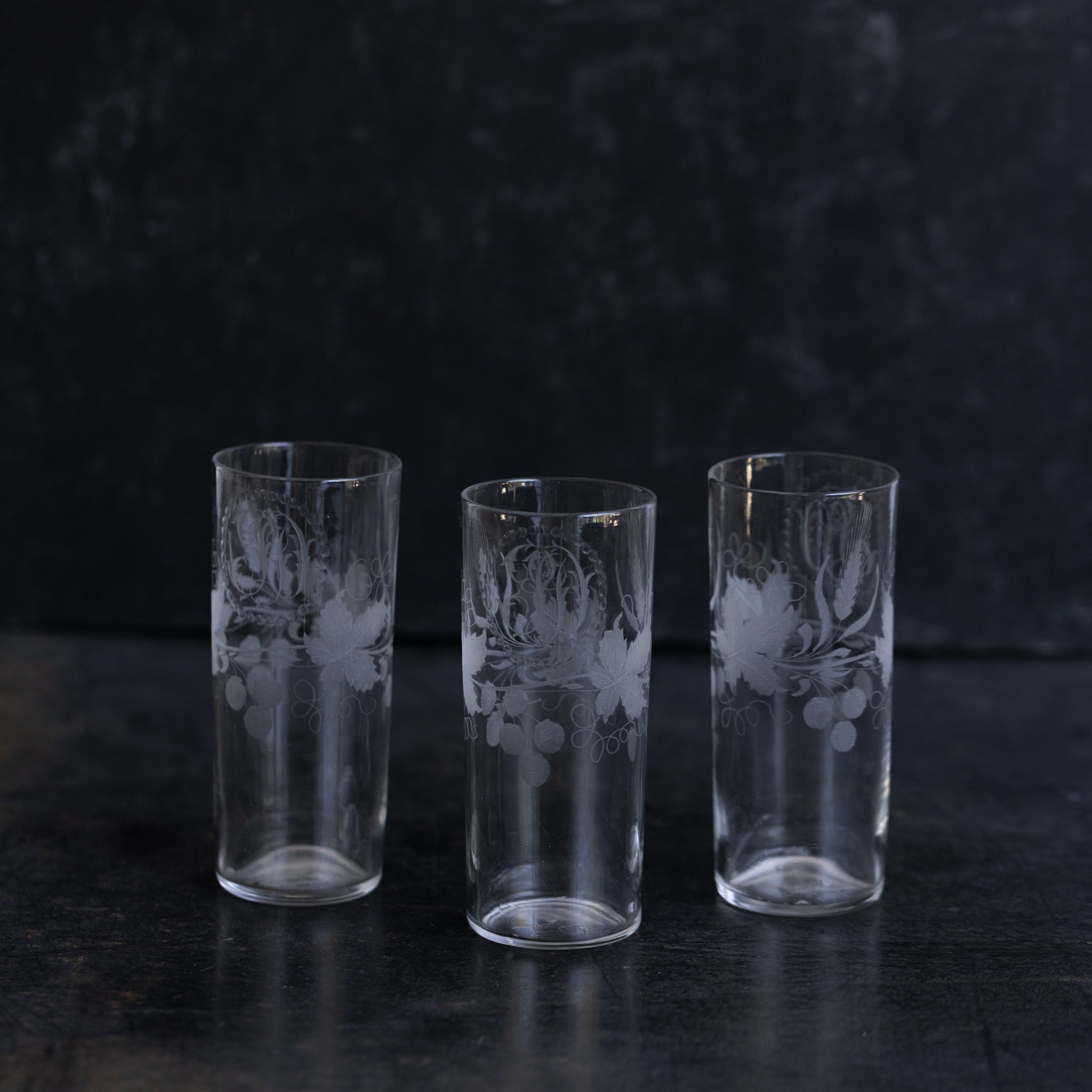 Trio of Monogrammed Tumblers - elsie green - the french kitchen