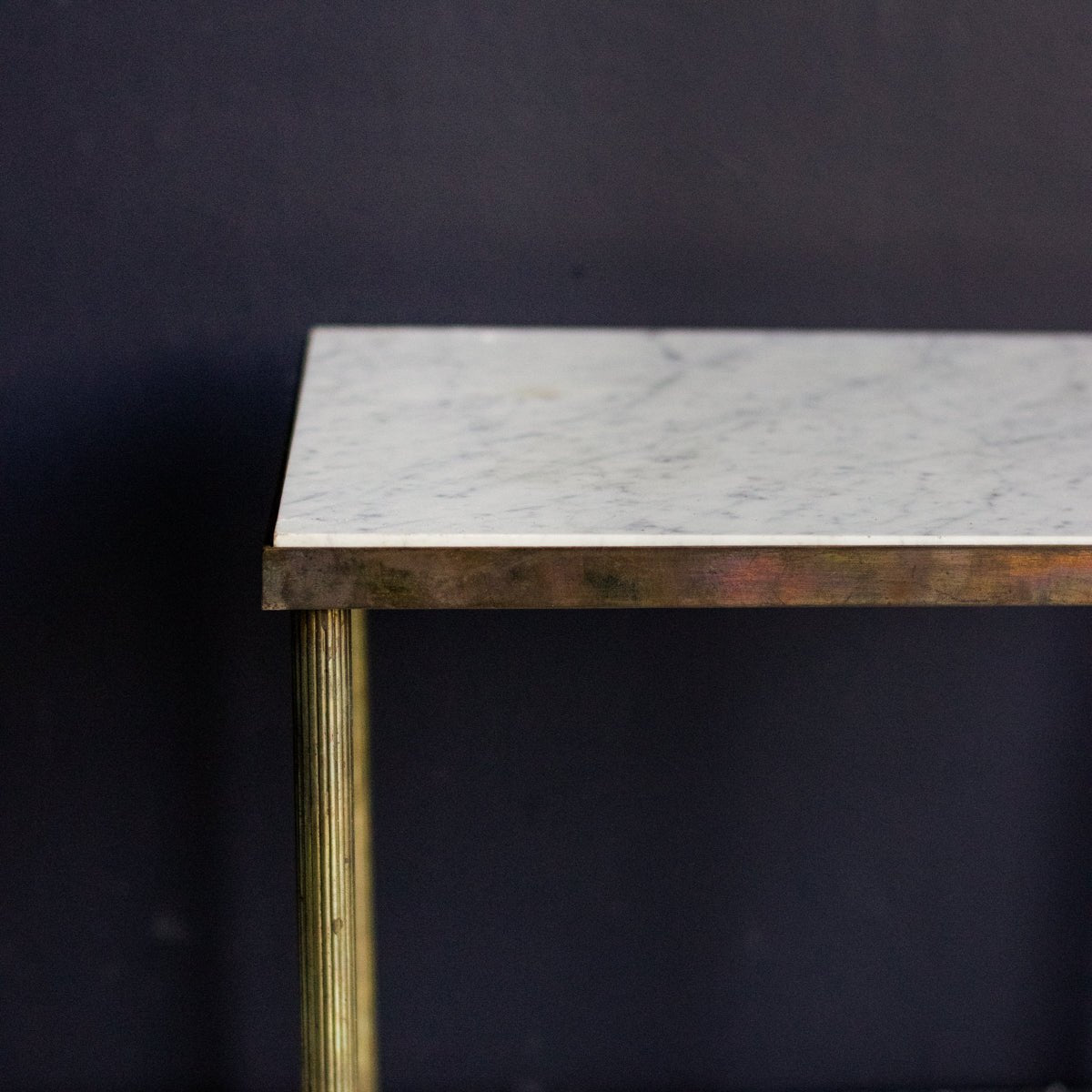 Trio of Petite Marble Side Tables - elsie green - furniture