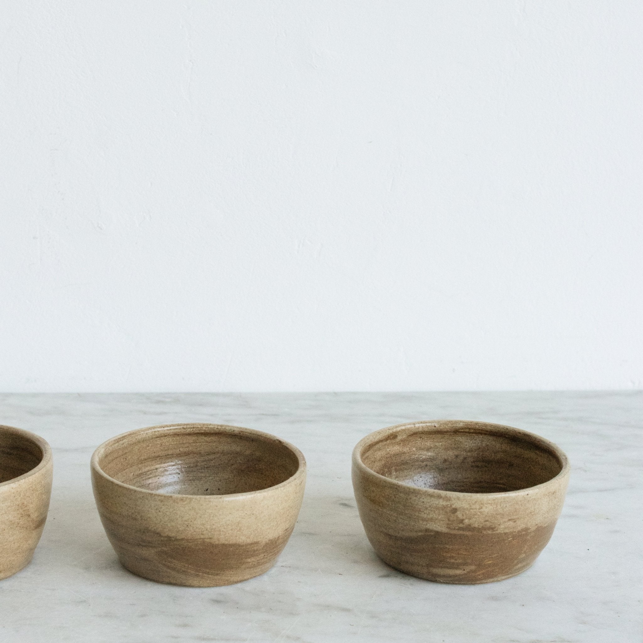 Trio Of Petite Stoneware Bowls | Signed By Artist - elsie green - The French Kitchen