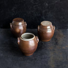 Trio Of Petite Stoneware Crocks | Brown - elsie green - The French Kitchen