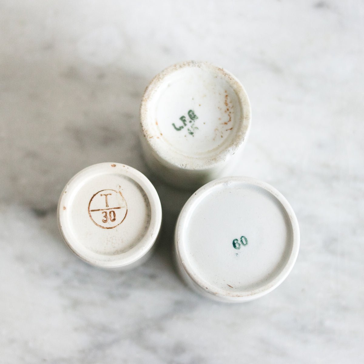 Trio of pharmacy pots - elsie green - decor