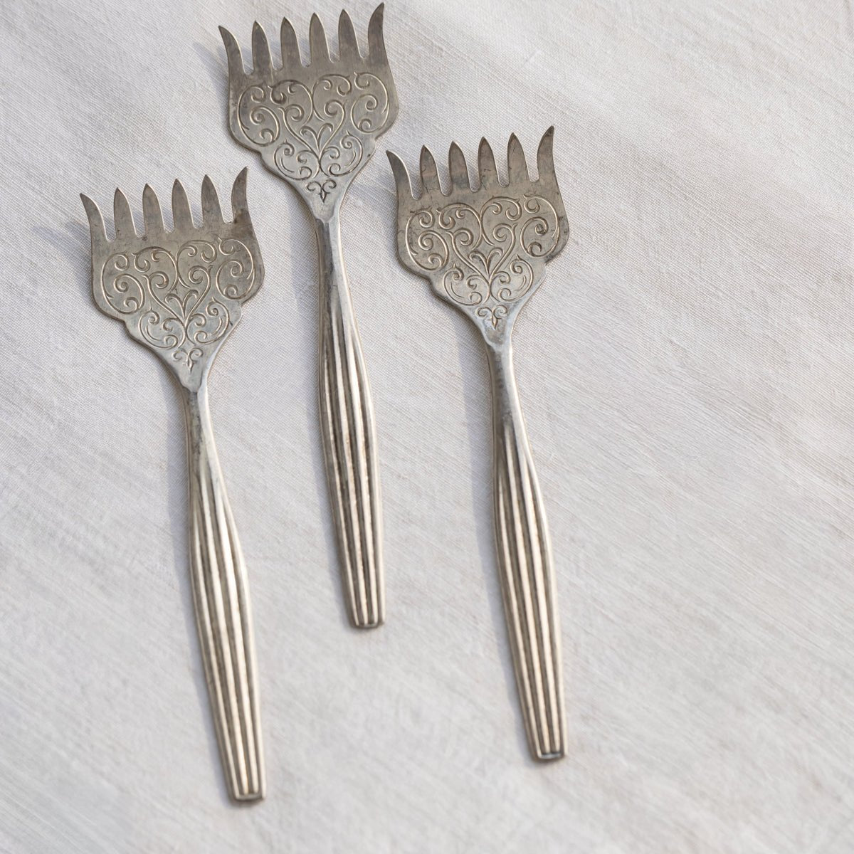Trio of Sheffield Sardine Forks | The Patrick Orbe Collection - elsie green - the french kitchen