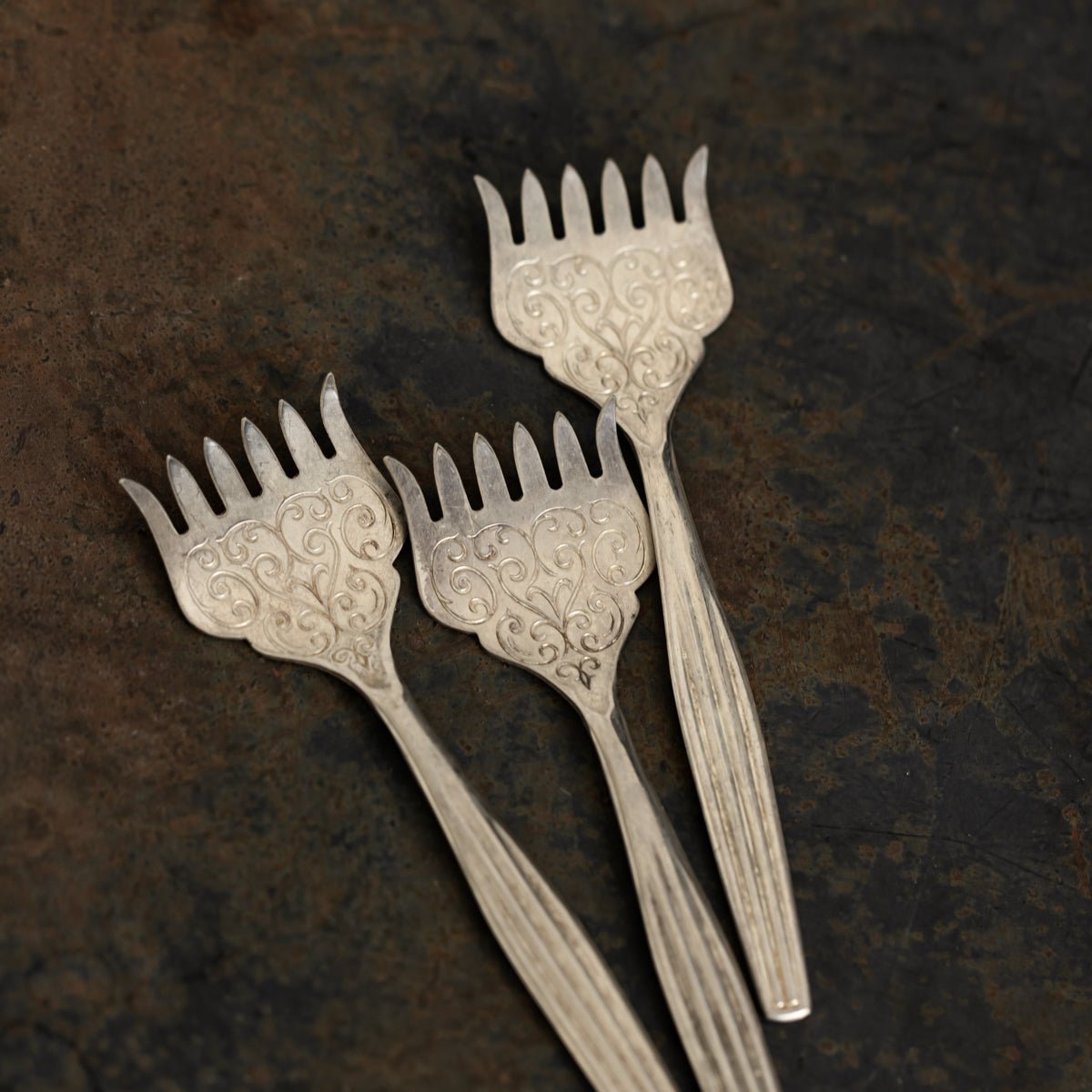Trio of Sheffield Sardine Forks | The Patrick Orbe Collection - elsie green - the french kitchen