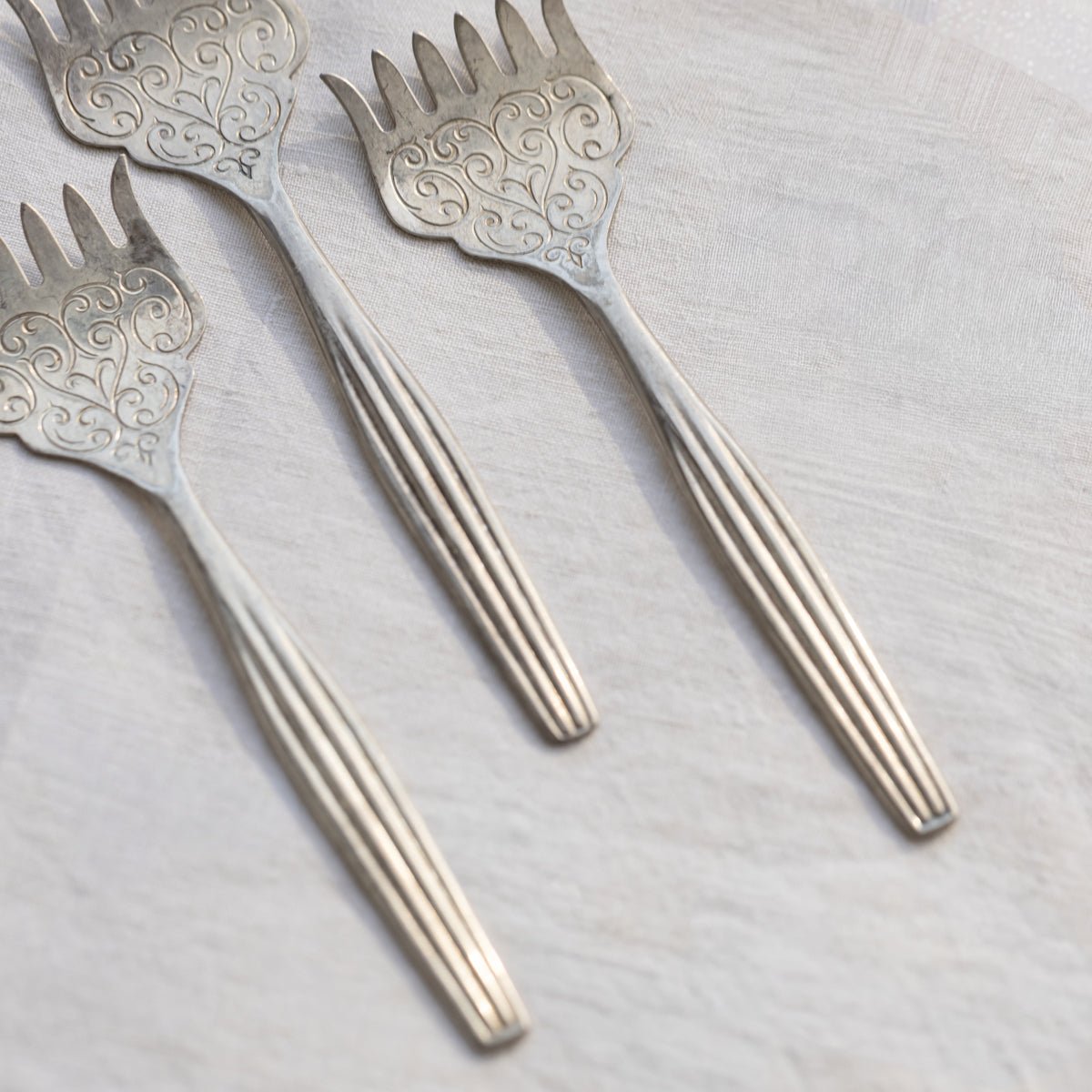 Trio of Sheffield Sardine Forks | The Patrick Orbe Collection - elsie green - the french kitchen