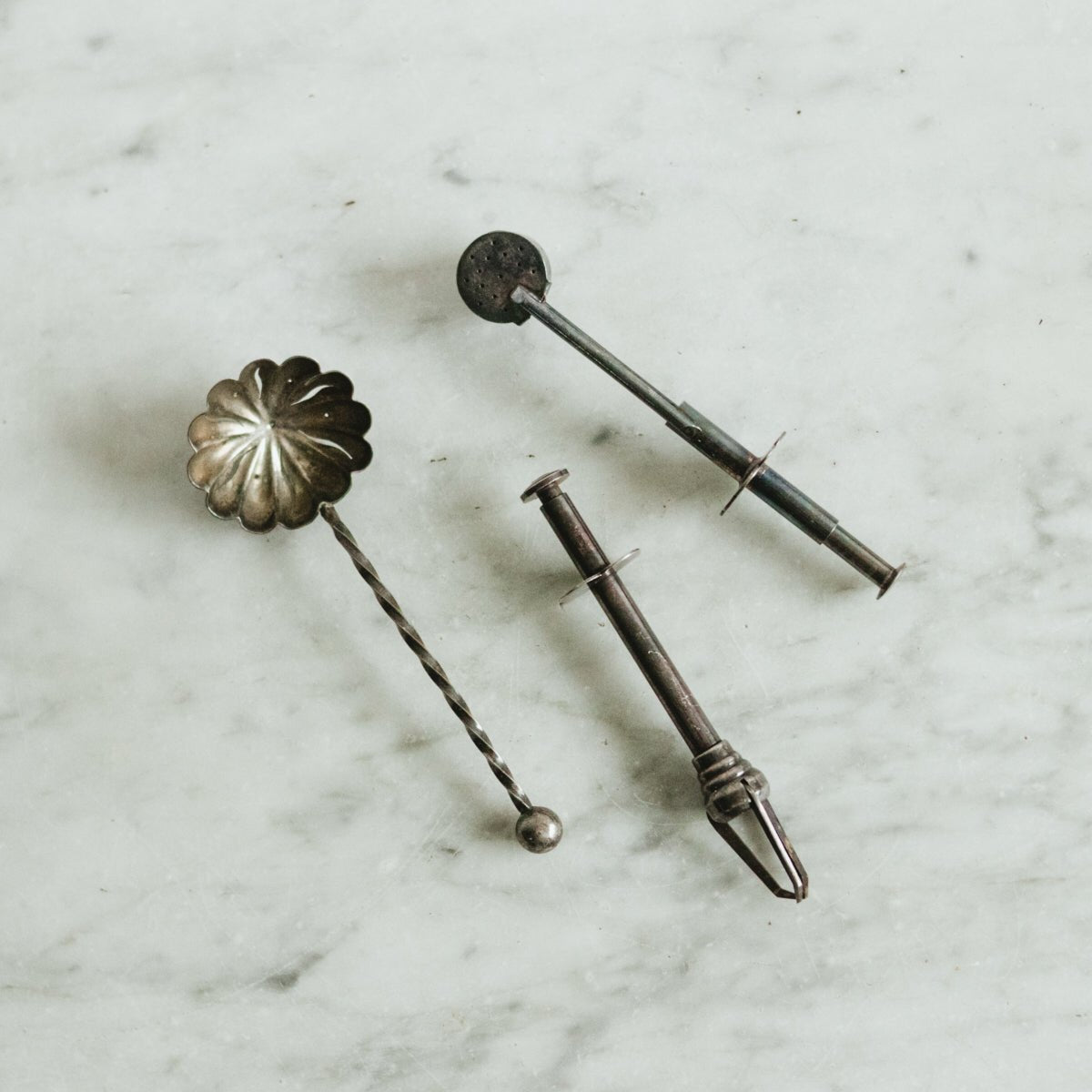 Trio of Silver Bar Tools - elsie green - the french kitchen
