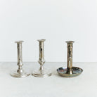 Trio of Silver Plated Bougeoir à Coulisse - elsie green - decor