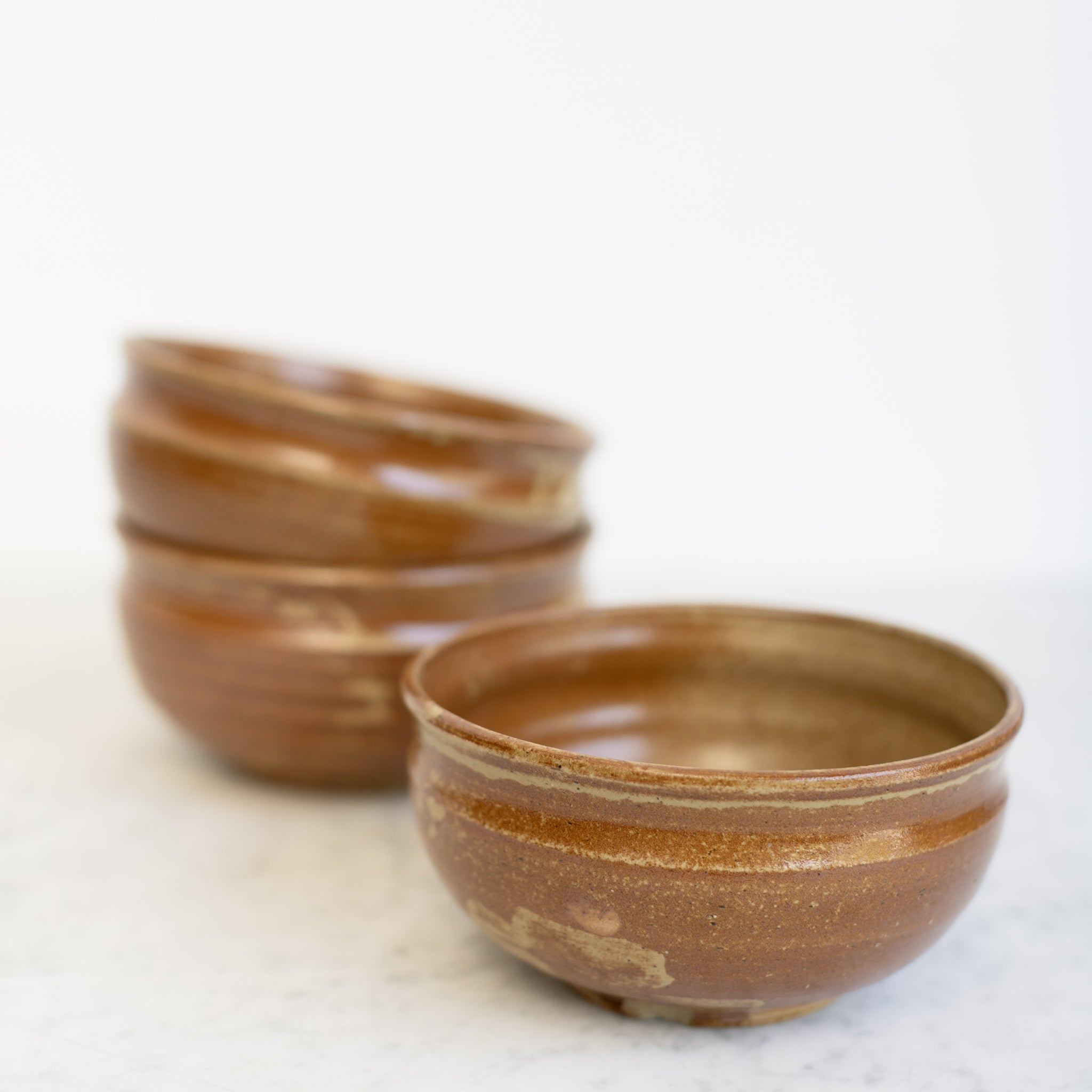 Trio of Stoneware Bowls | Signed by Artist - elsie green - the french kitchen