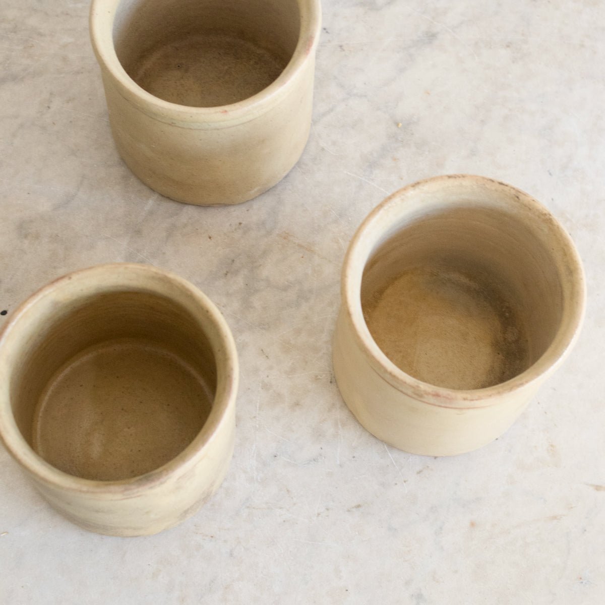 Trio Of Stoneware Confiture Crocks - elsie green - The French Kitchen