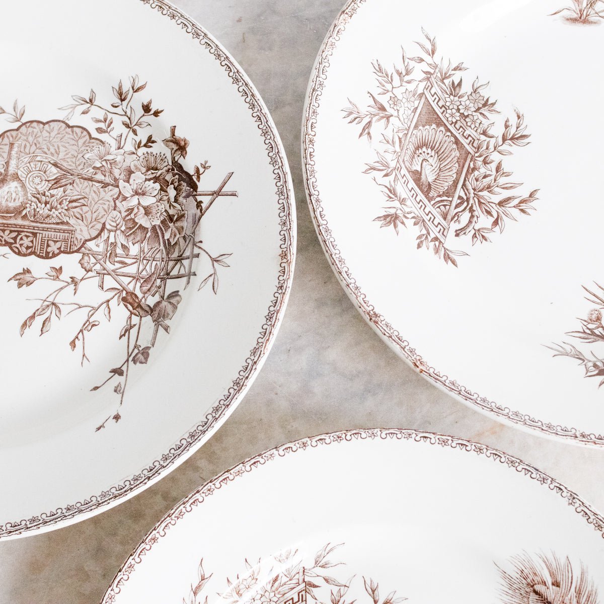 Trio Of Succursale Transferware Platters - elsie green - The French Kitchen