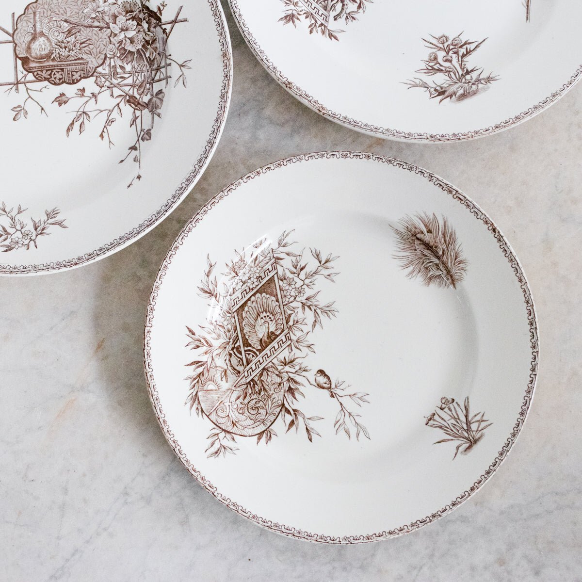 Trio Of Succursale Transferware Platters - elsie green - The French Kitchen