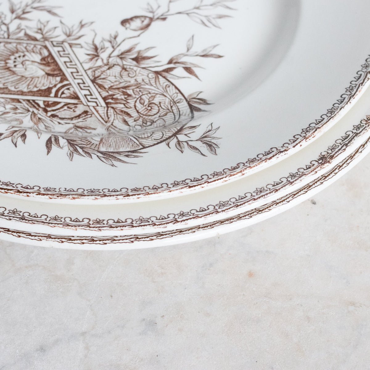 Trio Of Succursale Transferware Platters - elsie green - The French Kitchen