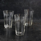 Trio Of Thin Etched Tumblers - elsie green - The French Kitchen
