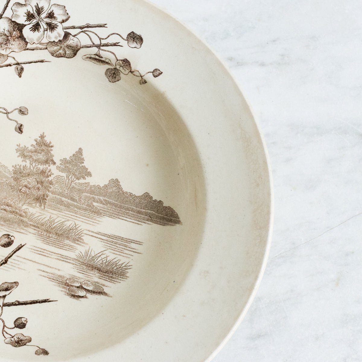 Trio Of Transferware Soup Bowls - elsie green - The French Kitchen