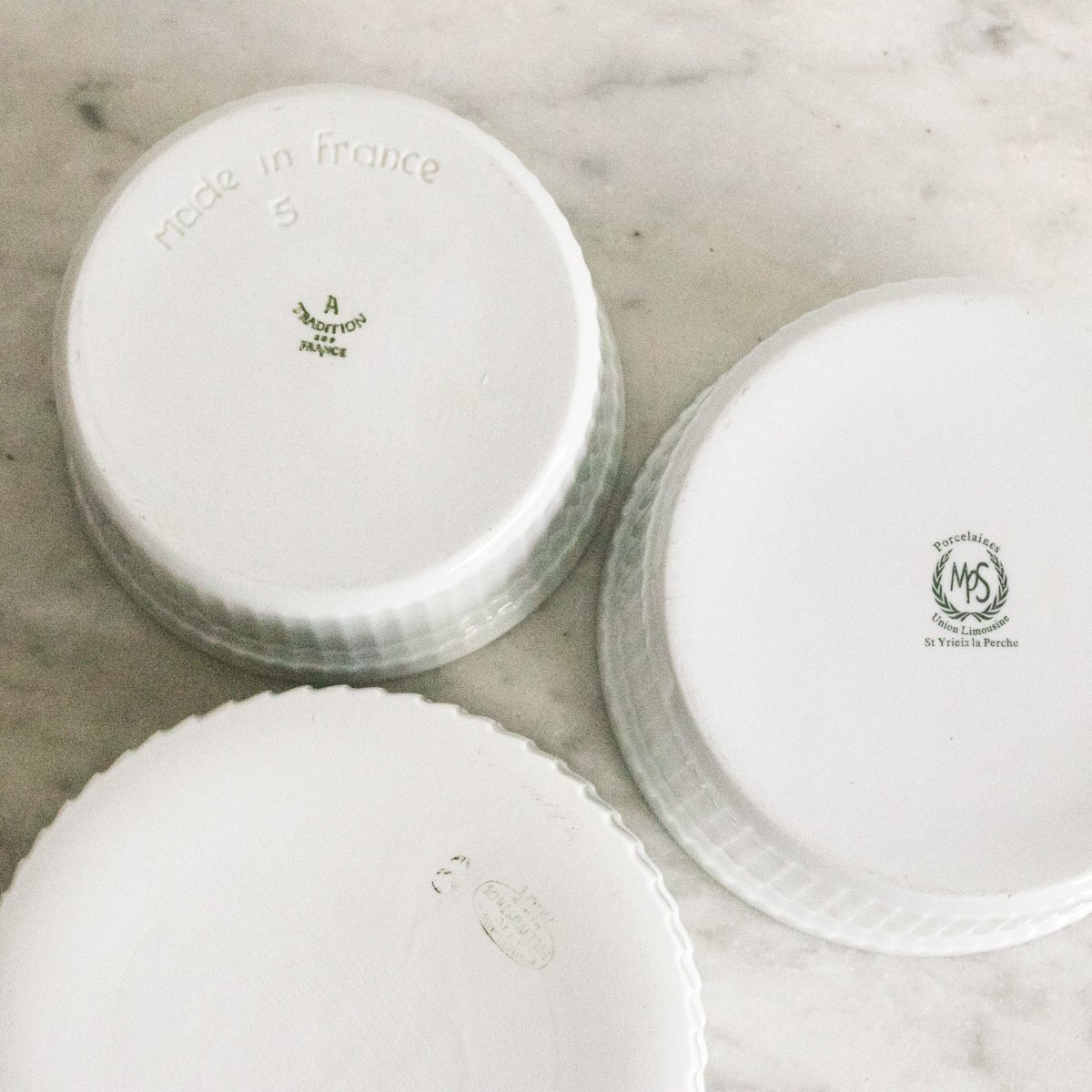 Trio of Vintage Souffle Molds - elsie green - French Kitchen