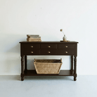 Tudor Reclaimed Wood Library Console - elsie green - Custom Furniture