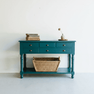 Tudor Reclaimed Wood Library Console - elsie green - Custom Furniture