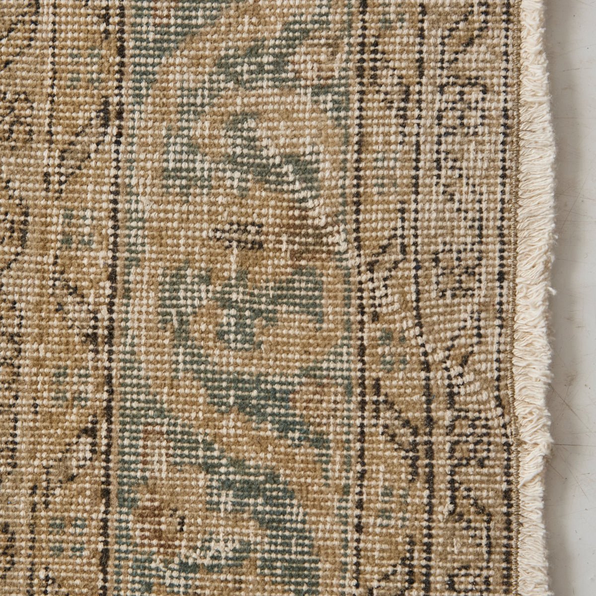 Uzes Vintage Rug | 6'8.5" x 10'1.5" - elsie green - textiles
