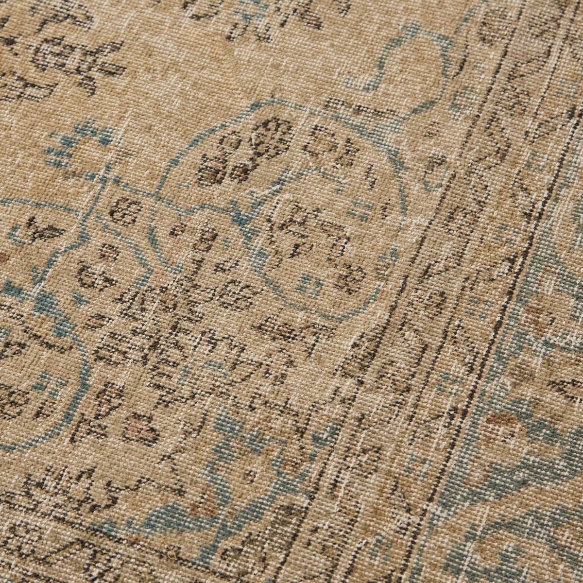 Uzes Vintage Rug | 6'8.5" x 10'1.5" - elsie green - textiles