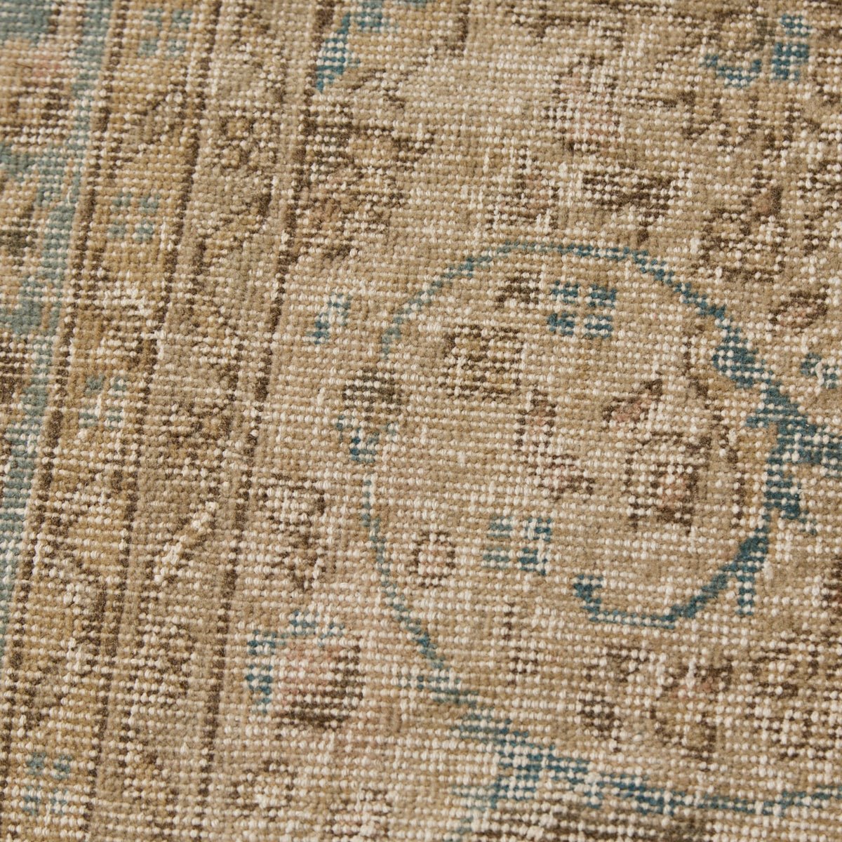 Uzes Vintage Rug | 6'8.5" x 10'1.5" - elsie green - textiles