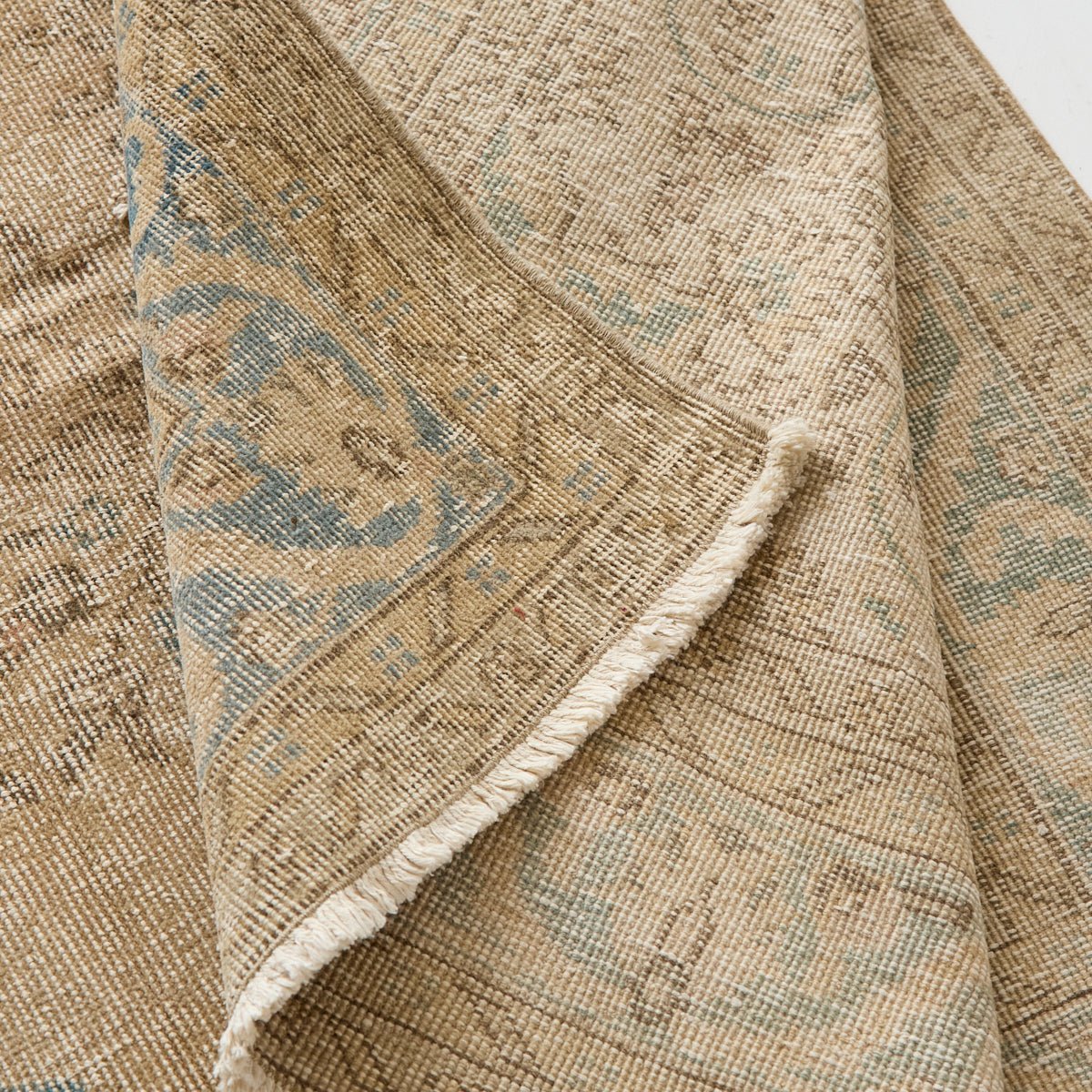 Uzes Vintage Rug | 6'8.5" x 10'1.5" - elsie green - textiles