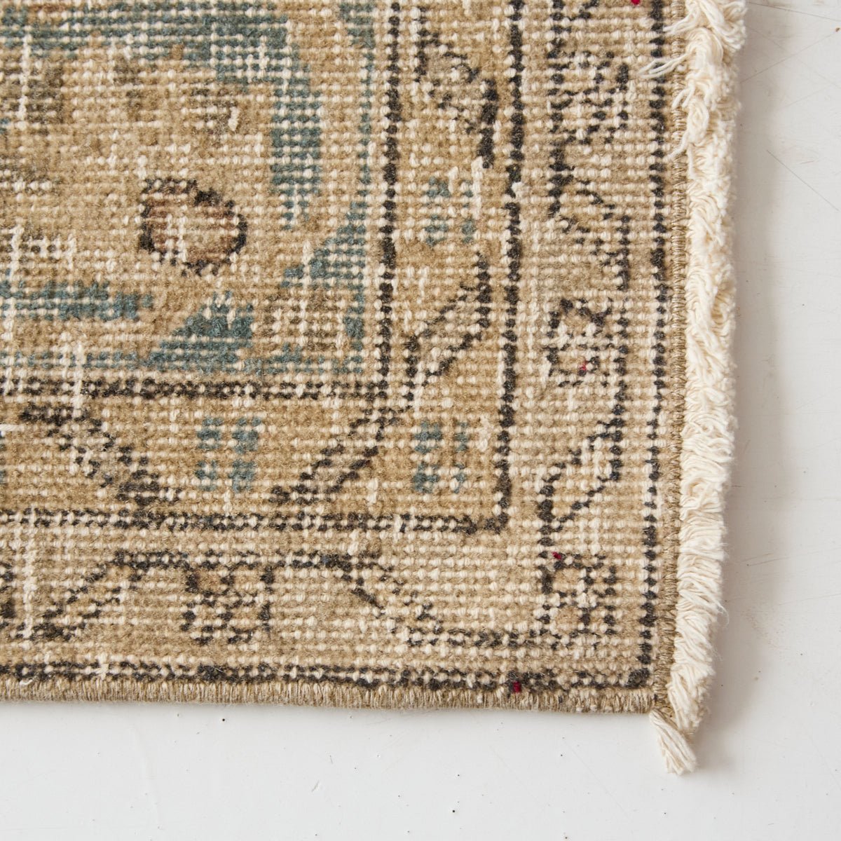 Uzes Vintage Rug | 6'8.5" x 10'1.5" - elsie green - textiles