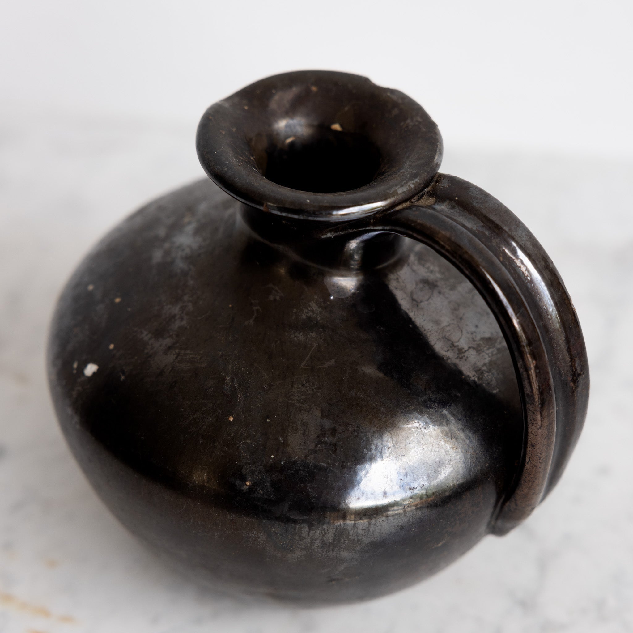 Vallauris Stoneware Pitcher with Lustrous Glaze - elsie green - the french kitchen