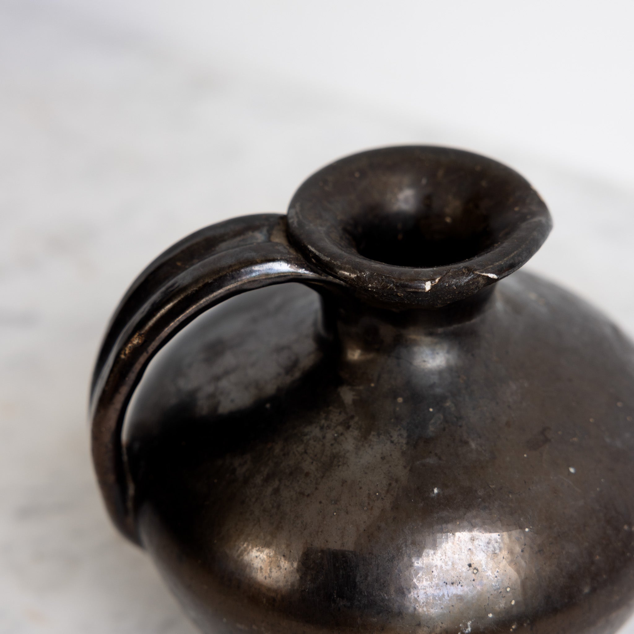 Vallauris Stoneware Pitcher with Lustrous Glaze - elsie green - the french kitchen