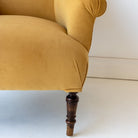 Velvet Napoleon III Arm Chair - elsie green - furniture