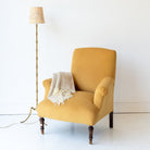 Velvet Napoleon III Arm Chair - elsie green - furniture