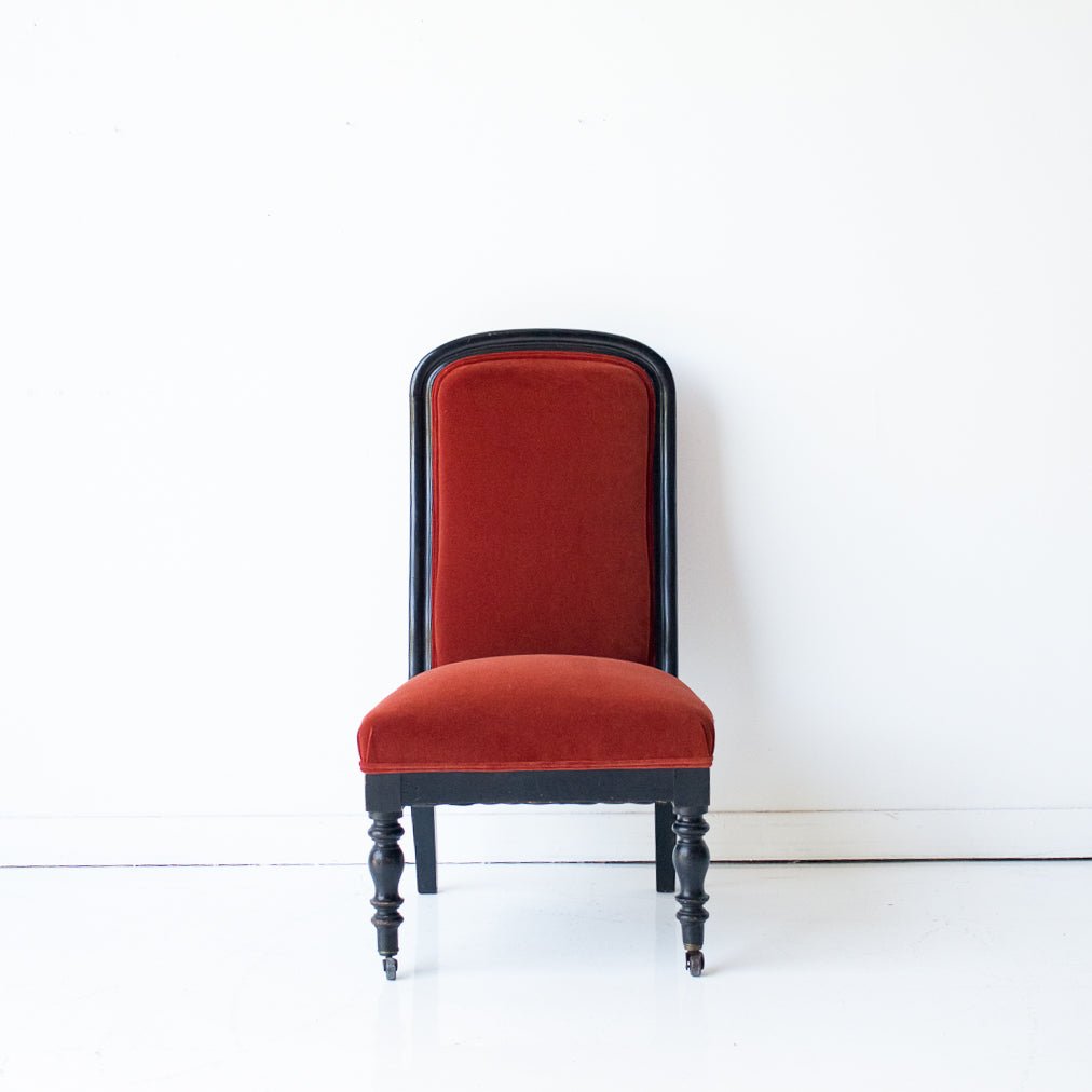 Velvet Napoleon III Chair - elsie green - Furniture