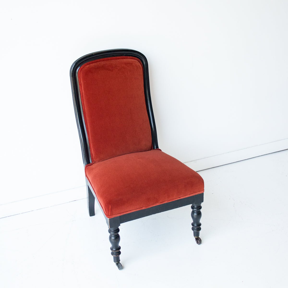 Velvet Napoleon III Chair - elsie green - Furniture