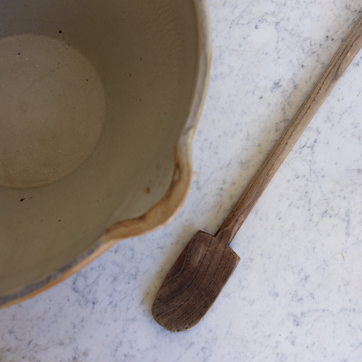 Very Large Antique Tian with Wood Spoon - elsie green - the french kitchen