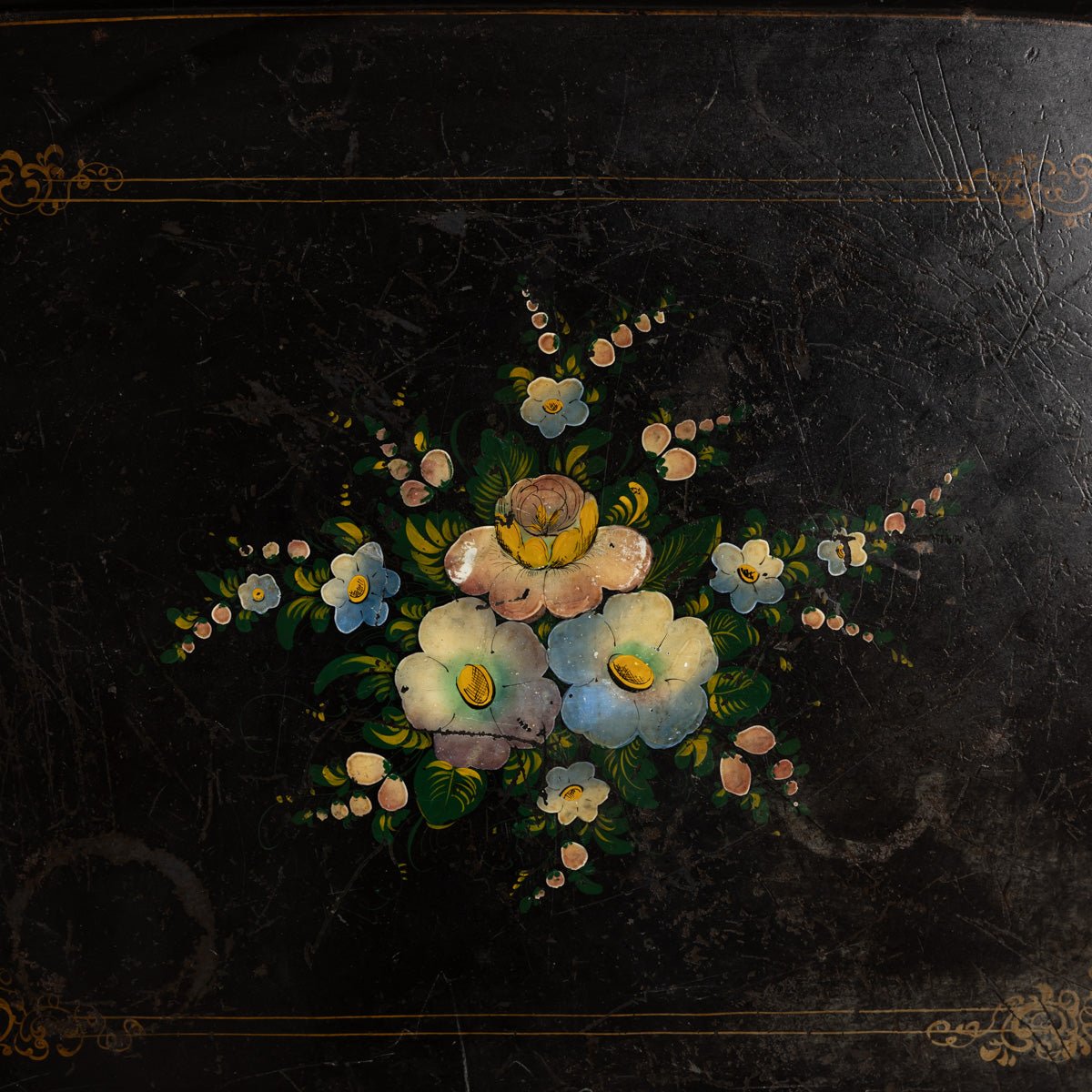 Very Large Hand Painted Napoleon Tray - elsie green - decor