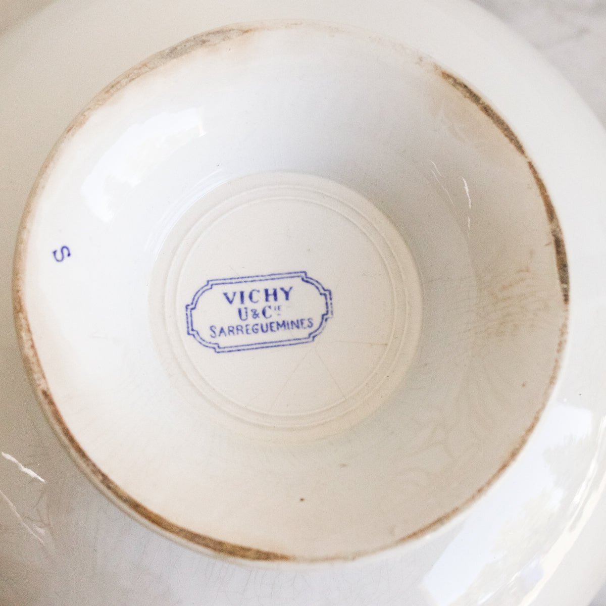 Vichy Transferware Tureen with Ladle - elsie green - the french kitchen