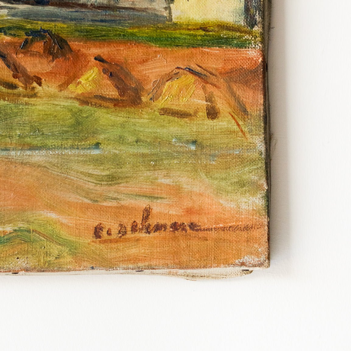 Village At Sunrise Oil Painting - elsie green - Art