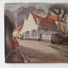 Village De Bourgogne Oil Painting | Dated 1939 - elsie green - Art