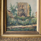 Village Path Landscape Oil Painting - elsie green - Art