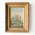 Village Path Landscape Oil Painting - elsie green - Art