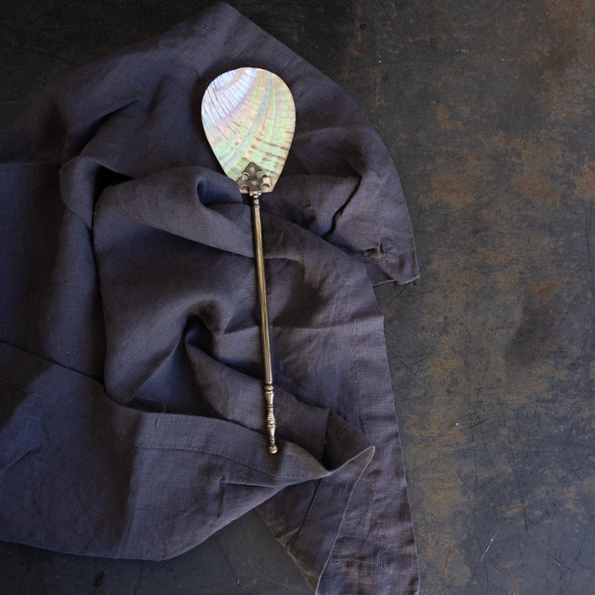 Vintage Abalone Spoon - elsie green - the french kitchen